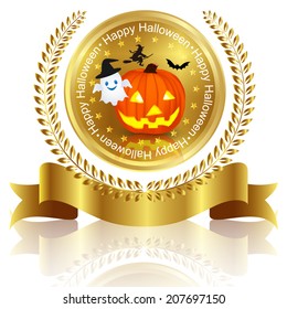 Halloween pumpkin frame