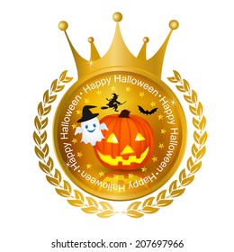 Halloween pumpkin frame