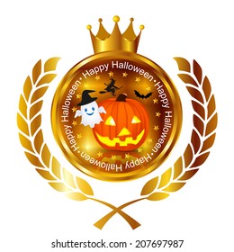 Halloween pumpkin frame