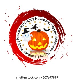 Halloween pumpkin frame