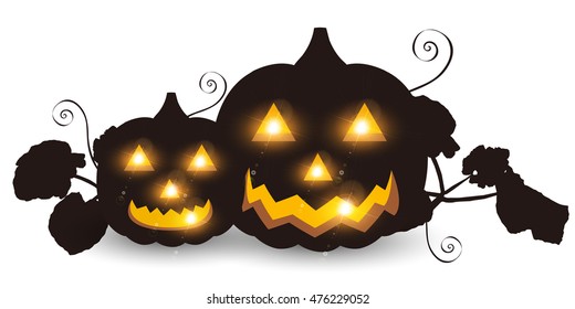 Halloween pumpkin ghost icon