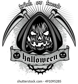 halloween pumpkin, grunge.vintage design t-shirts
