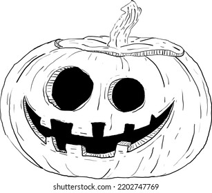 halloween pumpkin hand drawn graphic style 3