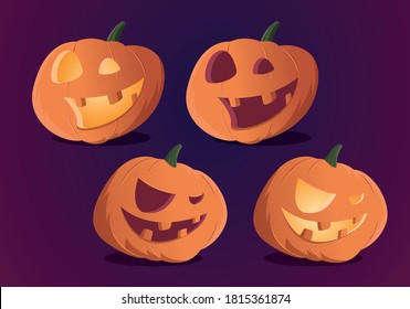 Halloween Pumpkin | Happy and Scarry Faces