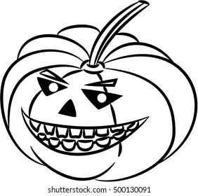 Halloween pumpkin. Happy pumpkin. Vector illustration