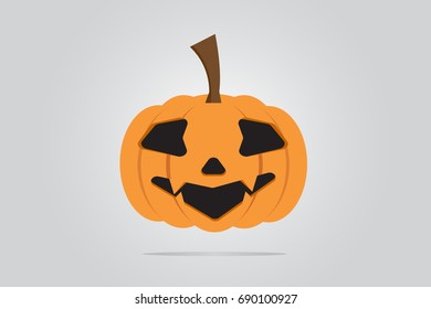 Halloween pumpkin. Happy Halloween! Vector illustration.