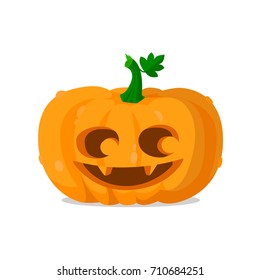 Halloween pumpkin. Happy pumpkin. Vector illustration