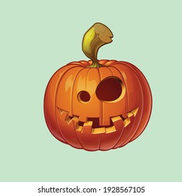 halloween calabaza icono vector