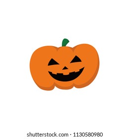 Halloween pumpkin head illustration
