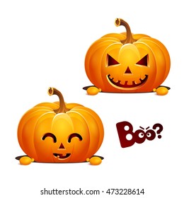 Halloween pumpkin head jack lantern 