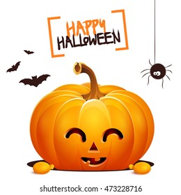 Halloween pumpkin head jack lantern 