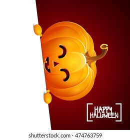 Halloween pumpkin head jack lantern poster