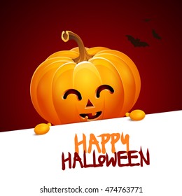 Halloween pumpkin head jack lantern poster