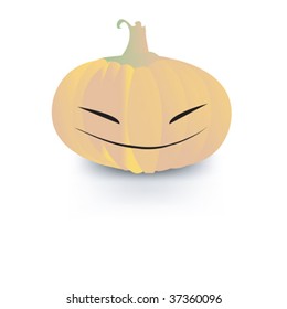 Halloween pumpkin head, vector art