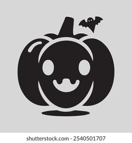 halloween pumpkin head White Background