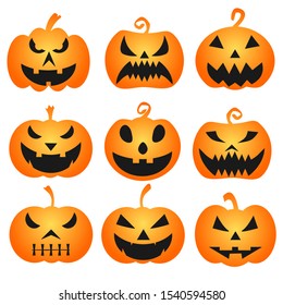 halloween pumpkin horror scary vector illustration graphic design.