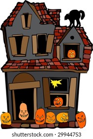 halloween - pumpkin house