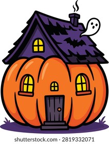 Halloween pumpkin house 
