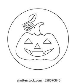 Halloween pumpkin icon