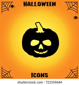 Halloween pumpkin icon