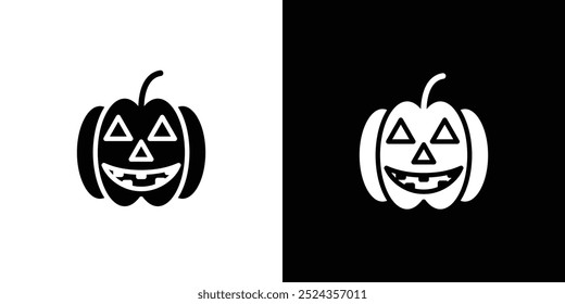 Halloween pumpkin icon Art design illustration