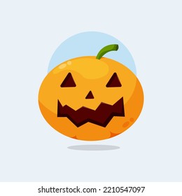 halloween pumpkin icon cartoon illustration