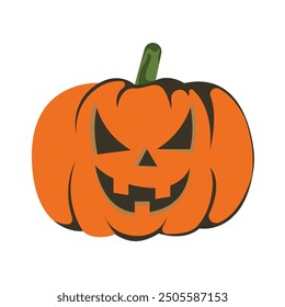 halloween pumpkin icon of color style  design vector template