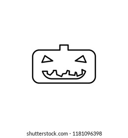 Halloween pumpkin  icon. Element of Halloween holiday icon for mobile concept and web apps. Thin line Halloween pumpkin  can be used for web and mobile