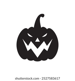 Halloween pumpkin icon flat design