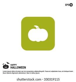 Halloween Pumpkin icon. Halloween Flat icons.  simple minimal, flat, solid, mono, monochrome, plain, contemporary style. Vector illustration web internet design elements