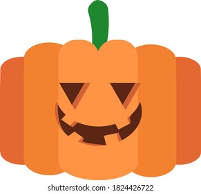 Halloween pumpkin icon illustration material