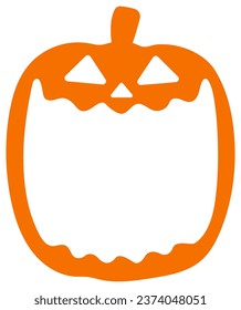 Halloween pumpkin Icon Isolated on white background.