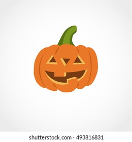 Halloween pumpkin Icon Isolated on White Background