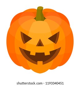 Halloween pumpkin icon. Isometric of halloween pumpkin vector icon for web design isolated on white background