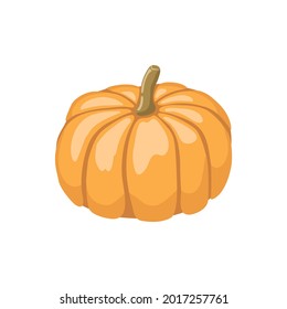 Halloween pumpkin icon orange pumpkin for your design. Halloween holiday. Vector illustration.