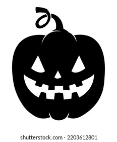 halloween pumpkin icon over white