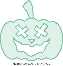 Halloween Pumpkin Icon - Quintessential Symbol of October's Spooky Celebrations