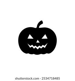 Halloween Pumpkin Icon Stock Vector.