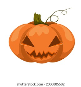 Halloween pumpkin icon. Vector. Autumn symbol. Flat design. autumn harvest