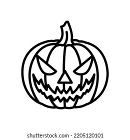 halloween pumpkin icon vector design template