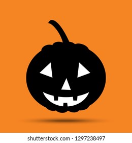 Halloween pumpkin icon vector eps10