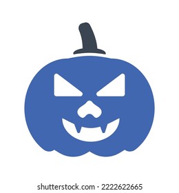 Icono de calabaza de Halloween, gráficos vectoriales