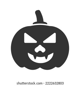 Halloween pumpkin icon, Vector graphics