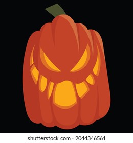 Halloween pumpkin icon vector illustration