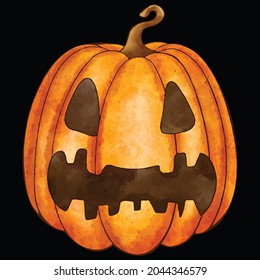 Icono de calabaza Halloween Ilustración vectorial