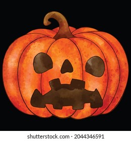 Halloween pumpkin icon vector illustration