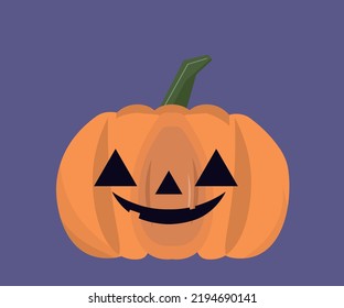 Halloween Pumpkin Icon. Vector illustration