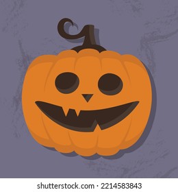 Halloween pumpkin. Icon. Vector illustration