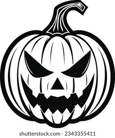 Halloween pumpkin icon. Vector illustration