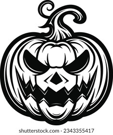 Halloween pumpkin icon. Vector illustration